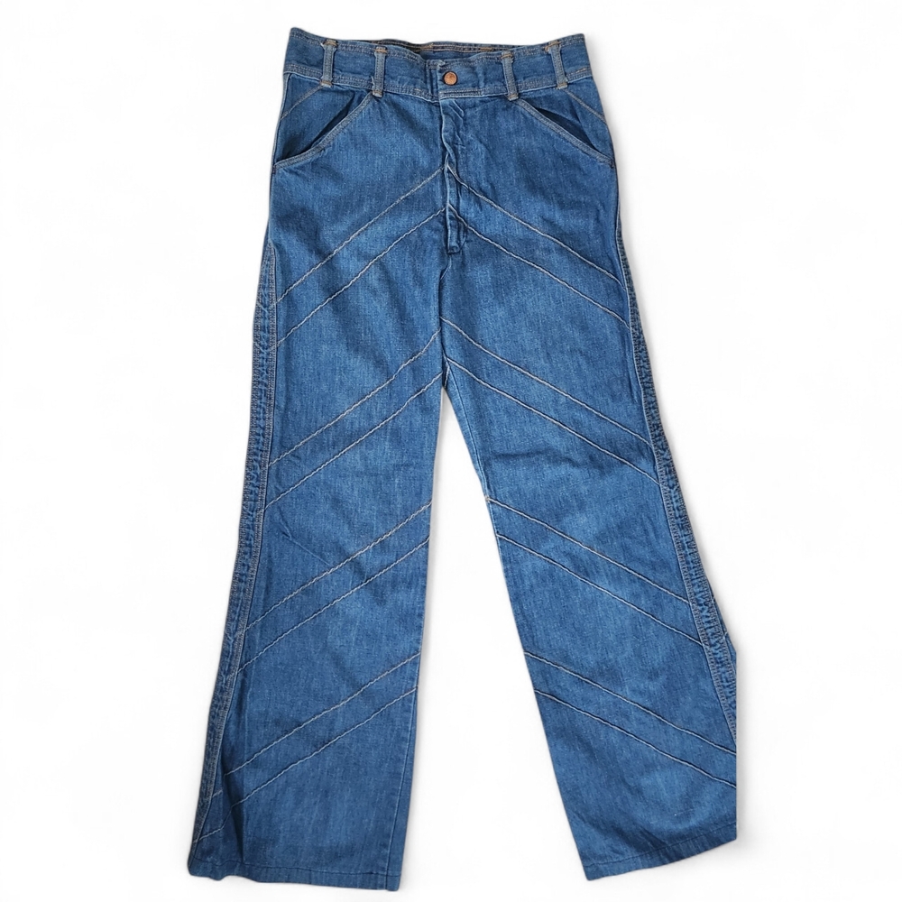 70s Vintage High-Waist Flare Jeans